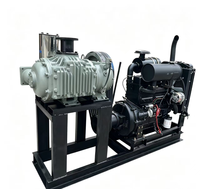 Compresor de Pistón Portátil Diésel de 37kw, Fabricado en China, Refrigerado por Aire, Sin Aceite, con Rodamiento, Capacidad de Aire de 14m, para Remolques de Cemento a Granel