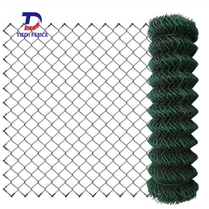 Trung Quốc bán buôn giá 6ft 8ft mạ kẽm CHAINLINK dây lưới 100 ft CuộN 6 8 chân nhựa PVC tráng kim cương Chuỗi liên kết hàng rào - Product Image 1