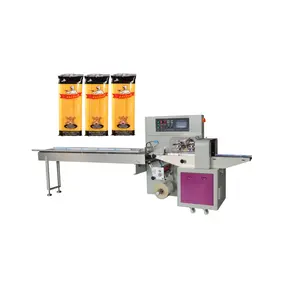 Zak Bevroren Groenten Machines Voedsel Taart Horizontale Kip Maken Saus Auto Vullen Pasta Brood Tablet Volledig Verpakking Machine