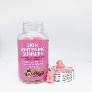 Vente chaude Suppléments À Base De Plantes Blanchiment De La Peau Gummies Éclaircissant Jeune Séjour Jeune Prend En Charge Les Acides Aminés Essentiels Élastine - Product Image 5