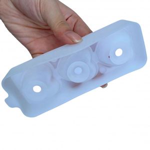 Bandeja de silicona de grado alimenticio con forma de corazón rosa para cubitos de hielo, con tapa de embudo transparente, fácil de desmoldar, para uso en el hogar, fiestas y bebidas en bares. - Product Image 4