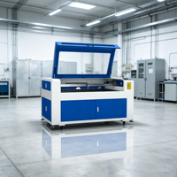 Nouvelle machine de gravure et de découpe au laser CO2 refroidie par eau CNC Jinan LaserMen-1390 80W pour acrylique, bois, contreplaqué, MDF, papier