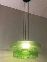 Luminaire suspendu en verre vintage Wabi-Sabi vert de style américain SIMIG pour salle à manger, bar, café, maison d'hôtes