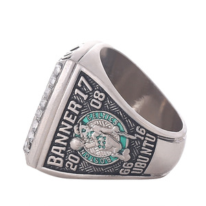 Bague de championnat des <span class=keywords><strong>Boston</strong></span> <span class=keywords><strong>Celtics</strong></span> 2008, édition fan, Kevin Garnett, avec pierre naturelle, alliage plaqué or rhodié, design unisexe - Product Image 3