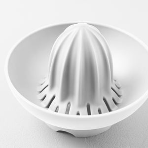 Jarra blanca de polipropileno de 0,5 litros con exprimidor de cítricos herramienta para frutas y verduras 15x15x23cm Italia - Product Image 3