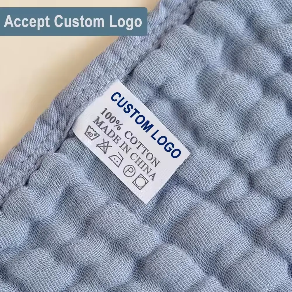 Confezione personalizzata 4 Vestitini ruttanti in cotone grande a 6 strati salviette di tela per neonati di mussola set di panni per neonati Unisex