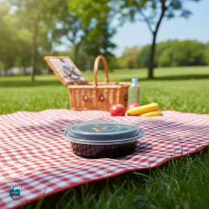 กล่องพลาสติกใส่อาหารทรงกลมแบบใช้แล้วทิ้ง HACAMY สำหรับงานหนัก พร้อมฝาปิดแน่นสนิท ใช้กับไมโครเวฟได้ ผลิตจากเวียดนาม - Product Image 1