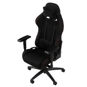 2024 França Marca Hot Sale High Performance Gaming Room Tecido Ergonômico Giratório Preto Gaming Chair Preço Barato Cadeiras de Escritório