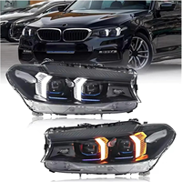Conjunto de Faros LED para BMW Serie 5 (G30/G38/G31) 2018-2023, Repuesto de Faros Delanteros, Suministro de Fábrica, Piezas de Automóvil -- Un Par