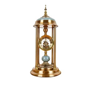 European Style Grandfather Clock Pillar Shape Silent Tabletop Ornament For Living Room Bedroom Anniversary Decor - Product Image 5