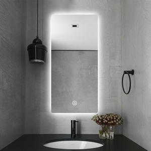 Miroir intelligent personnalisé <span class=keywords><strong>de</strong></span> 24*32 pouces au design moderne désembueur <span class=keywords><strong>de</strong></span> <span class=keywords><strong>salle</strong></span> <span class=keywords><strong>de</strong></span> bains avec lumière <span class=keywords><strong>LED</strong></span> étanche avec écran tactile miroir <span class=keywords><strong>de</strong></span> maquillage - Product Image 2