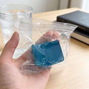 Giocattolo Antistress Trasparente a Forma di Cubetto di Ghiaccio Blu, Morbido e Fresco, in TPR, Decorazione da Scrivania, per Tutte le <span class=keywords><strong>Età</strong></span> - Product Image 2