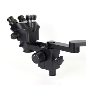 SANQTID 7X 50X 삼안 현미경 0.5X 2X 바로우 비디오 현미경 산업용 4K 카메라 접안렌즈 현미경 - Product Image 4