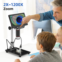 Top Selling 10.1 Inch 1600X Magnification Portable Digital Electron Microscope for Mobile Repairing VMS101B