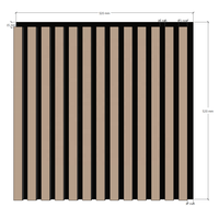Panneaux insonorisants en fibre de polyester de placage de panneau acoustique en bois assemblé libre de cinéma moderne