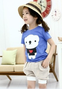 Vêtements pour enfants en gros, t-shirt en coton à manches courtes mignon avec imprimé de dessins animés pour filles, provenant d'un fournisseur chinois - Product Image 6