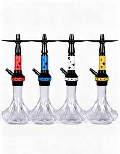 Portable Aluminum Hookah Set <b>Mirror</b> Finish <b>Star</b> Design Single Hose Shisha Smoking Gift Box - Product Image 1