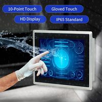 Nouvel écran tactile capacitif multi-touch industriel de 15,6 pouces, moniteur PC embarqué sous Windows 11, écran IP65, affichage tactile 10 points, usage professionnel
