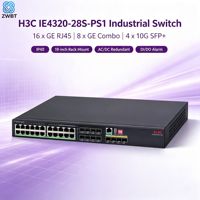 Conmutador Ethernet Gigabit Industrial IE4320-28S-PS1 para Montaje en Rack, Conmutador IE para Internet Industrial
