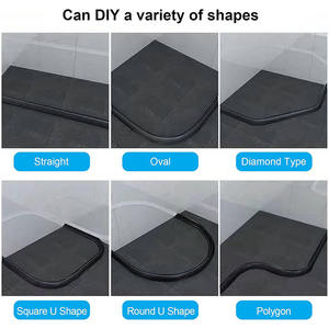Bande <span class=keywords><strong>d</strong></span>'<span class=keywords><strong>étanchéité</strong></span> demi-rond en acrylique pour <span class=keywords><strong>seuil</strong></span> de <span class=keywords><strong>douche</strong></span> Proway – Offre spéciale - Product Image 3