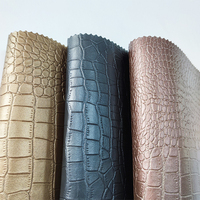Cuir synthétique PVC imperméable et résistant à l'usure à motif crocodile pour ceintures/sacs