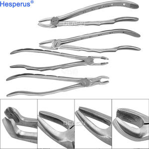 Mesin pengangkat gigi Universal, instrumen mulut baja Tungsten Universal forsep ekstraksi gigi 10 buah - Product Image 2