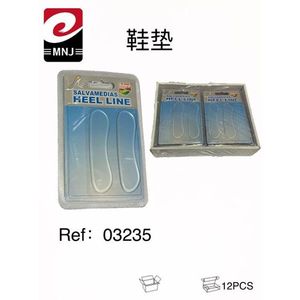 Salvamedias Heel Line Transparent Heel Pads 12Pcs For Shoe Comfort - Product Image 1