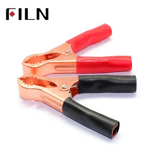 75mm 2Pcs/lot Promotion Car Alligator Clips Battery Clamps Crocodile Clip 30A Red and Black