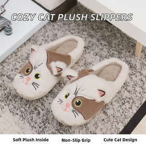 Vente en gros de peluches douces et mignonnes en forme de chat, confortables pour l'hiver, pour femmes et filles - Product Image 2