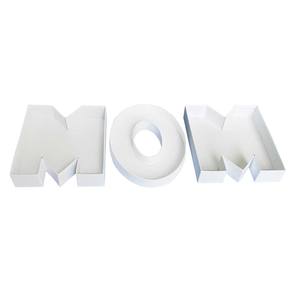 8 inch alfabetvormige, vulbare snoepdoos van karton met deksel, in de vorm van een letter of cijfer. - Product Image 6