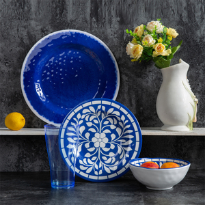 Bộ Đồ Ăn Tối 16 Món Juego De Vajilla, Gồm Ly Thủy Tinh, Mặt Bàn, Bộ Đồ Ăn Hiện Đại Chất Liệu Melamine Với Các Đĩa Sang Trọng - Product Image 5