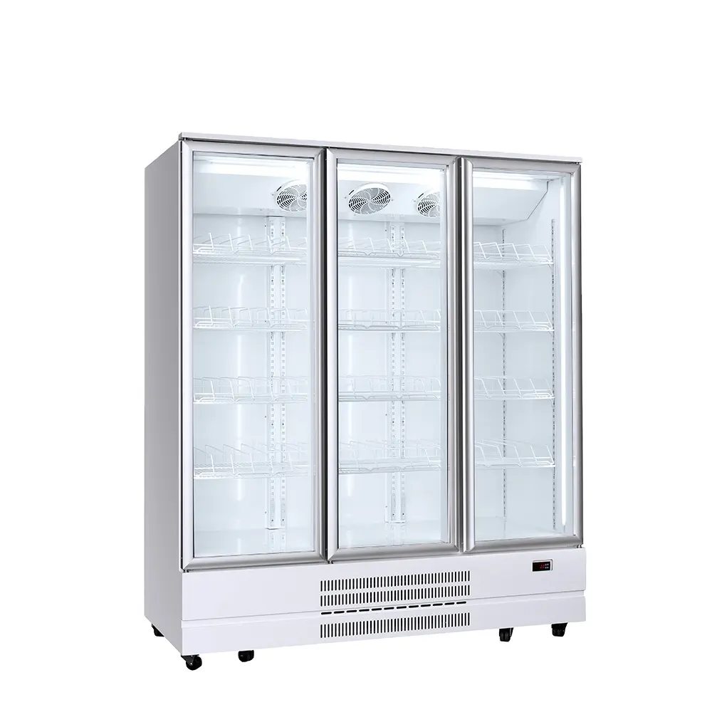 Kenkuhl 1200L frigorifero verticale della vetrina dell'esposizione del supermercato della tripla porta