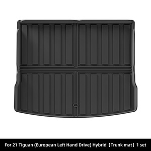 Tapis de sol et tapis de coffre en TPE écologiques pour <span class=keywords><strong>Volkswagen</strong></span> <span class=keywords><strong>Tiguan</strong></span> Hybrid <span class=keywords><strong>2021</strong></span> - Résistants à la saleté, imperméables, ajustement personnalisé pour voiture - Product Image 3