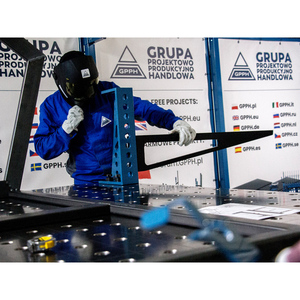 1000x100mm SteelExpert GPPH extension, 25mm thick, <b>28mm</b> holes - Product Image 4