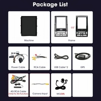 Stereo Mobil Android 9.7 inci untuk Peugeot 407 2004-2011 Carplay Vertikal Gaya Tesla Navigasi Kamera Mundur GPS