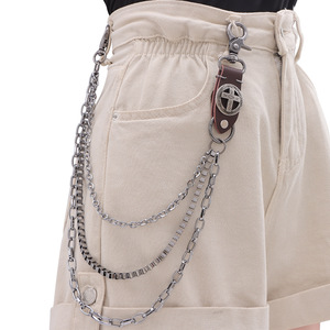 โซ่คล้องกางเกงหนังสไตล์ฮิปฮอปพังก์แบบหลายชั้น โซ่คาดเอวผู้หญิง โลหะ แฟชั่นสตรีท - Product Image 2