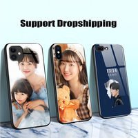 Nouvelle conception, étui personnalisé en verre trempé pour iPhone 18, 18 Pro, 18 Pro Max, 17, 17 Pro Max, 16, 15, 14, 13, 12, support dropshipping, coque de téléphone