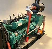 Générateur à gaz à châssis ouvert série R de 60 kW, générateur de puissance au gaz industriel à service lourd, fonctionnement continu