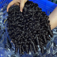 Extensions de Cheveux Humains 100% Naturels Bouclés Style Français Double Drawn de 12 à 30 Pouces, Tissages Prêts à Teindre, Vente en Gros, En Stock