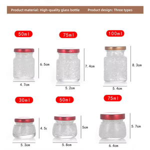 Wholesale Glass Bottles with Screen Printing for Honey Jam Caviar Kimchi <strong>Bird's</strong> <strong>Nest</strong> Jars - Product Image 2