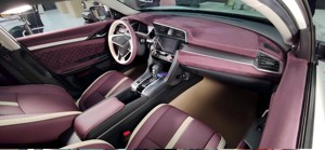 Kit <span class=keywords><strong>de</strong></span> Reequipamiento Interior <span class=keywords><strong>de</strong></span> Lujo en Alcántara Morado Beige para Honda, Panel <span class=keywords><strong>de</strong></span> Control Tapizado en Cuero, Revestimiento <span class=keywords><strong>de</strong></span> Puerta, Mejora del Interior del Vehículo - Product Image 4