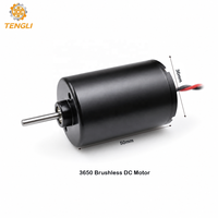 Motor DC Brushless Magnet Permanen 3650 Profesional Berkinerja Tinggi 12V 24V untuk Sistem Penggerak Skateboard Listrik