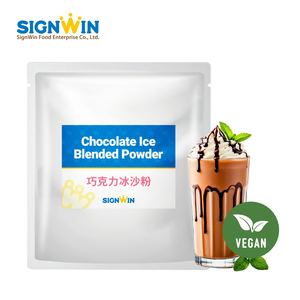 Poudre de smoothie au chocolat instantané facile à préparer, emballage en sachet aluminium pour boissons froides, OEM/ODM. - Product Image 3