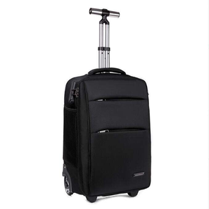 Sac à dos à roulettes géométrique grande capacité 19 pouces en tissu Oxford, double bandoulière, pour l'école et les voyages d'affaires - Product Image 4