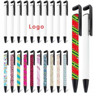 Bolígrafos Blancos Metálicos para Impresión Tipográfica, al por Mayor, con Envoltura Retráctil para Impresión Personalizada - Product Image 1