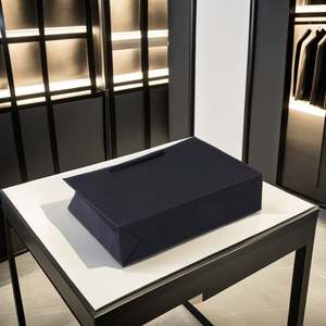 Bolsas de Compras de Papel Kraft Impresas Personalizadas de la Marca Ruiwen, Bolsas de Regalo con Asas de Cinta para Joyería - Product Image 2