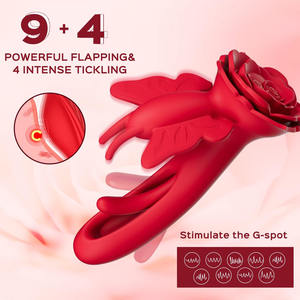 Chiyuan 3-in-1 draagbare vlinder G-spot <span class=keywords><strong>dildo</strong></span> <span class=keywords><strong>vibrator</strong></span> met anale plug, stil roze design voor vrouwen - Product Image 3