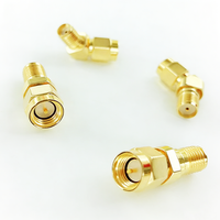 Adaptateur coaxial RF SMA mâle vers SMA femelle, connecteur coaxial pour antenne, prise SMA femelle vers fiche SMA mâle, connecteur à 45 degrés