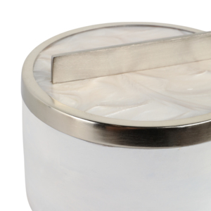 Scatole Decorative Rotonde con Coperchio Rimovibile per Arredamento Casa, Organizzatore per Gioielli e Ricordi, Design Minimalista per Tavolo Console - Product Image 6