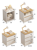 Table de Chevet Moderne Minimaliste Écologique et Durable pour Petits Espaces et Hôtels – Rangement de Chambre Anti-Poussière